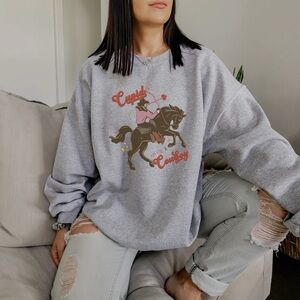 Cupid aim for a cowboy Sweatshirt